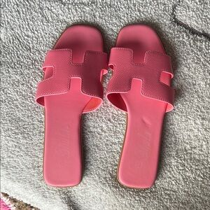 SHEIN Pink Sandals Minimalist Slide